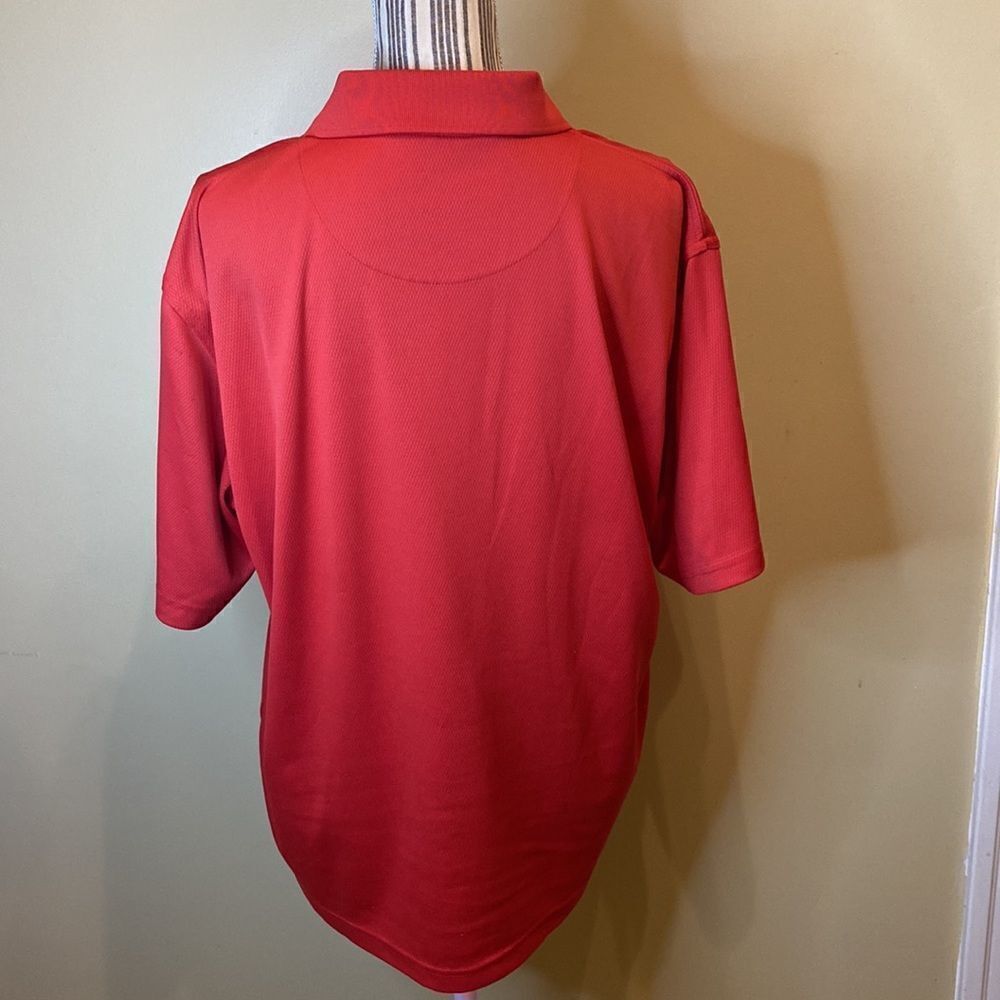 Pga Tour Red Large Mens Polo - Picture 3 of 10
